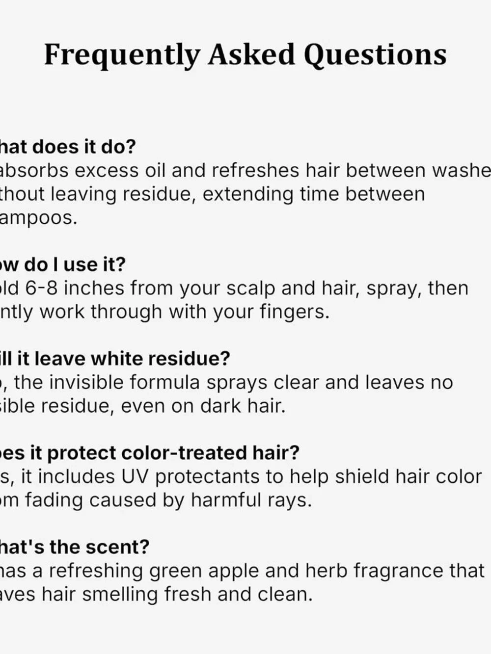 Aloxxi dry shampoo